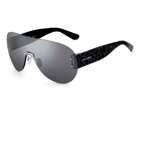 Jimmy Choo ☀️ Shield ☀️ Grey Mirrored Sunglasses UNISEX - Picture 4 of 8